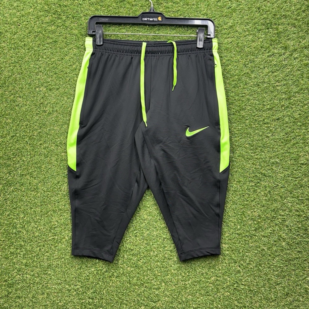 Nike Dri-Fit Squad 3/4 Pants Mens Small Soccer Football Taper Black 833043-013